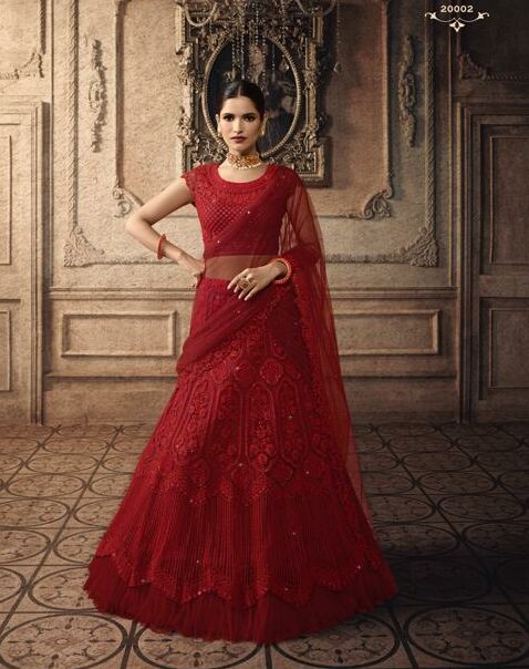 Saanchi and Shreyansh, The Leela Palace Chennai | Bridal lehenga red, Red  wedding lehenga, Bridal lehenga