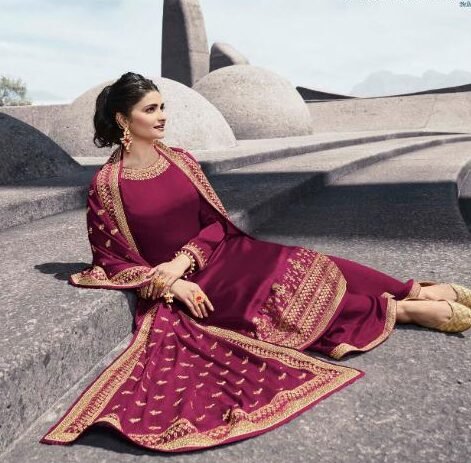 maroon colour salwar