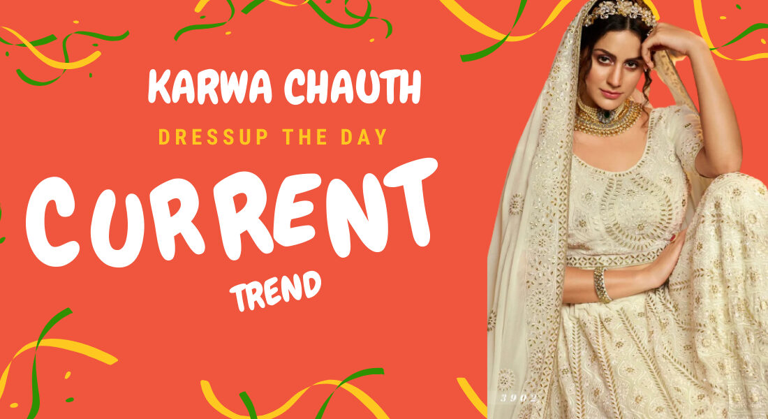 New Trend Designer Red Color Karwa Chauth Dress.