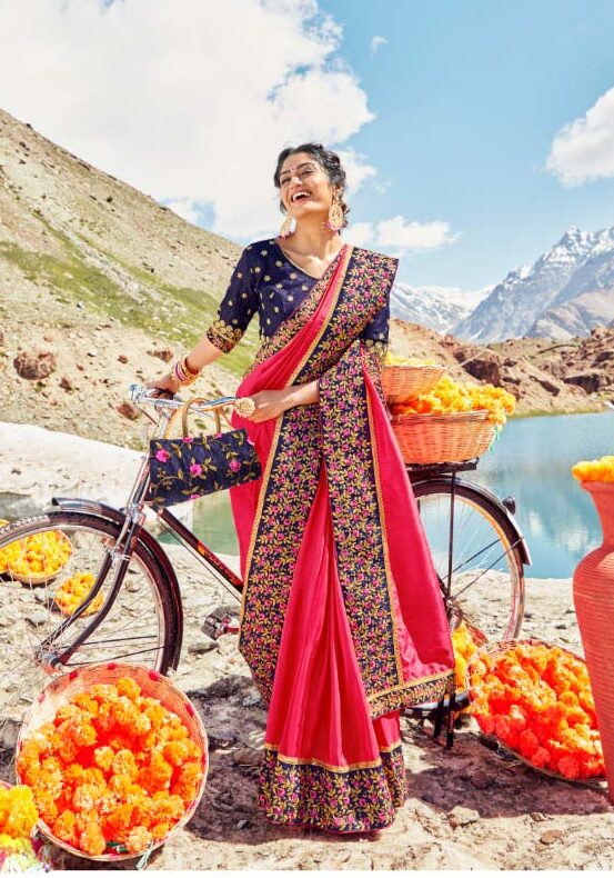 Magenta Color Banarasi Silk Saree With Brocade Blouse and Zari Weaving Work  in USA, UK, Malaysia, South Africa, Dubai, Singapore