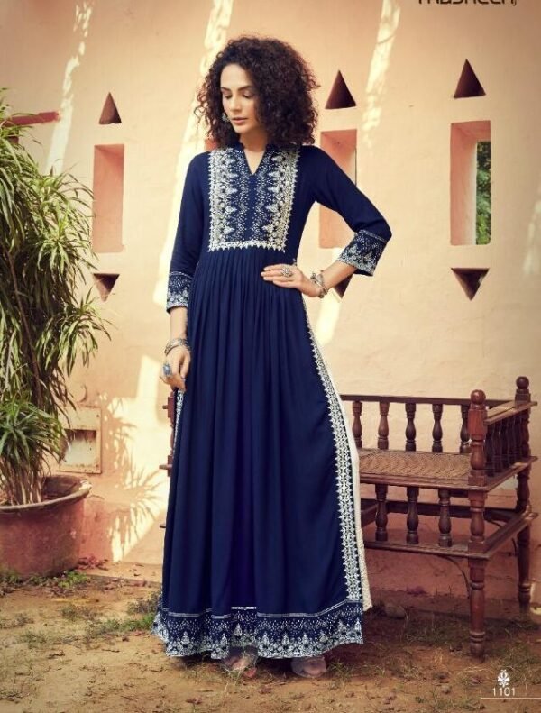 Designer Readymade Long Kurtis with Palazzo Pants