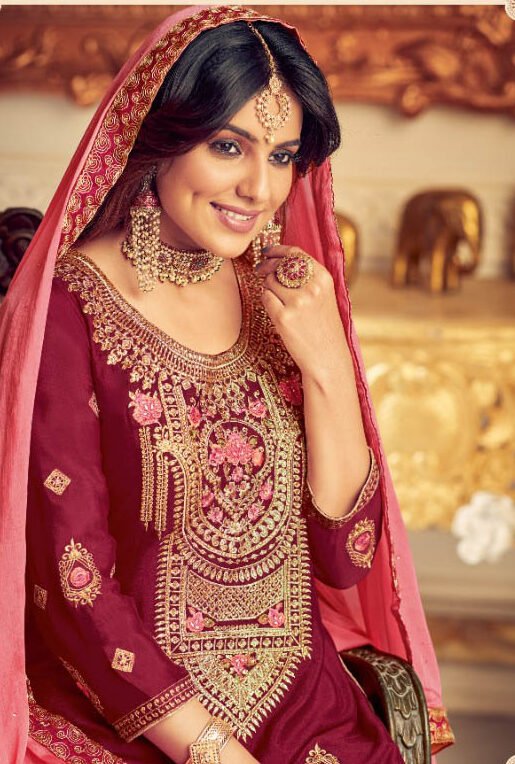 Bridal punjabi suits in hotsell red color