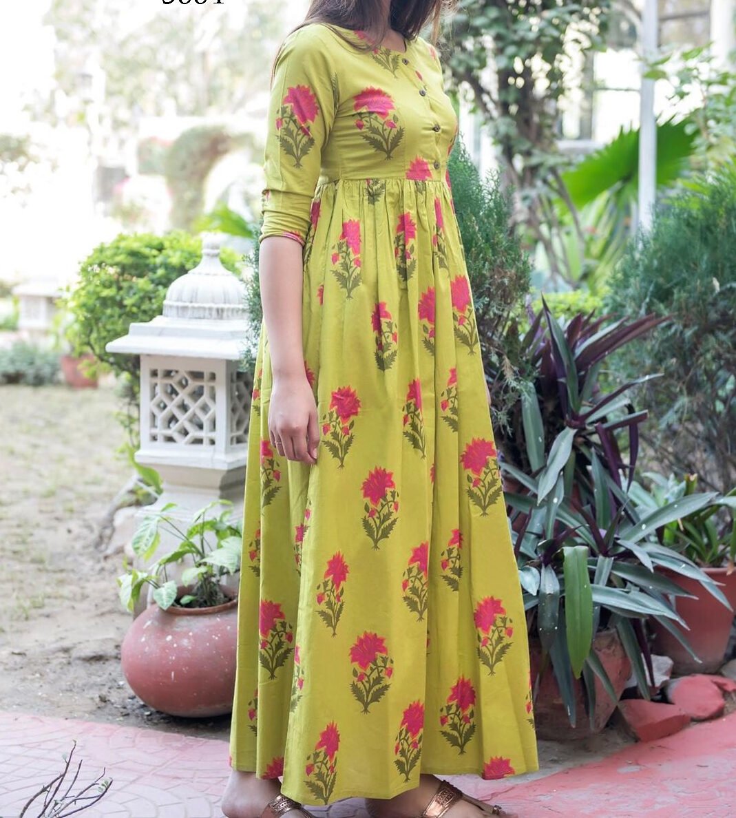 Kalamkari dresses, Long kurti designs, Kurta designs women