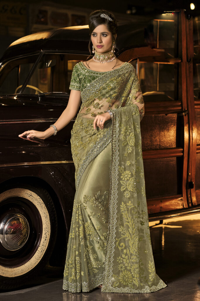 Tfh presents Silver screen 27002 hit design silk designer party wear sarees  catalog collection