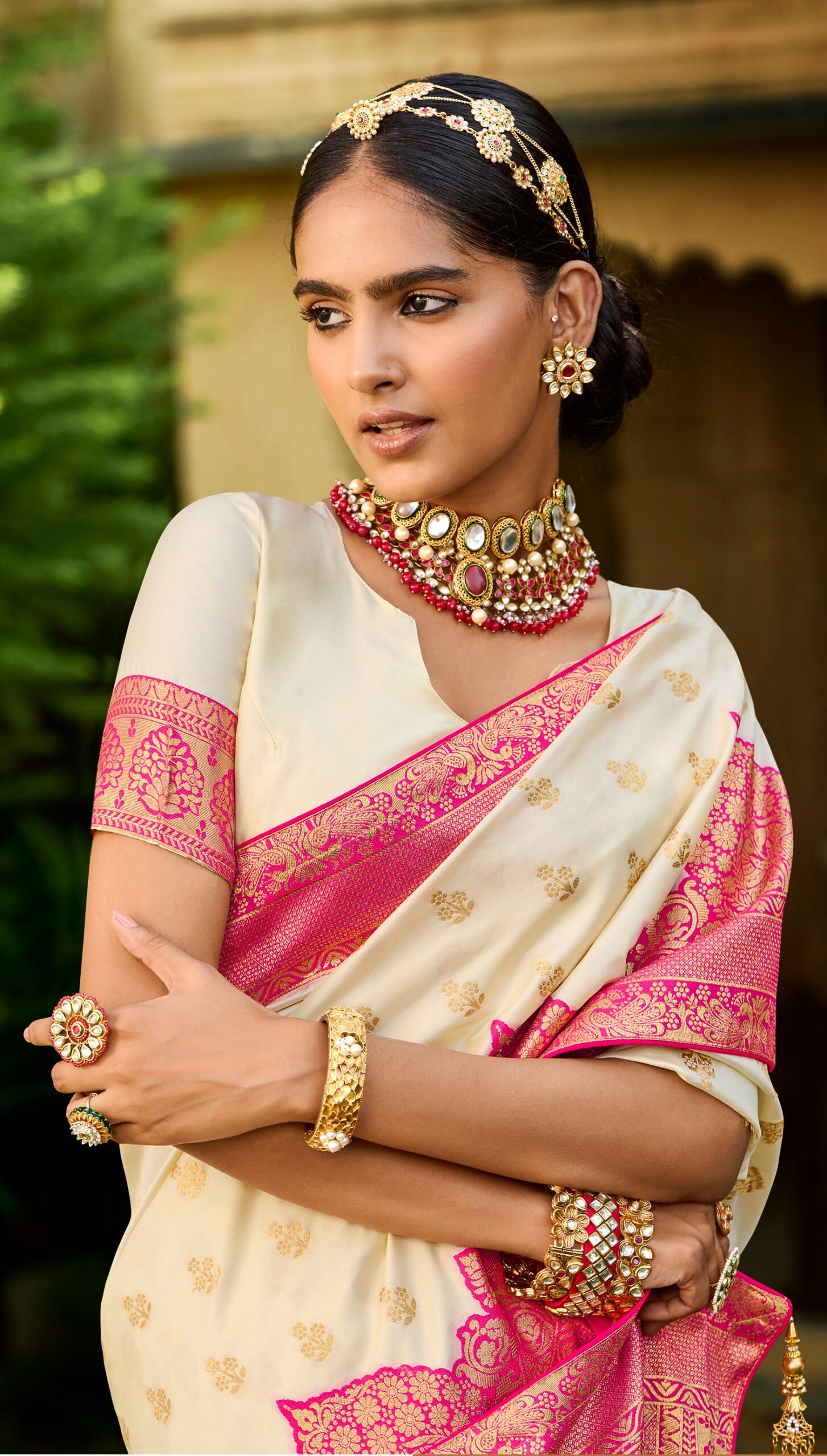 Buy White Party wear Saree Online Archives | trendwati