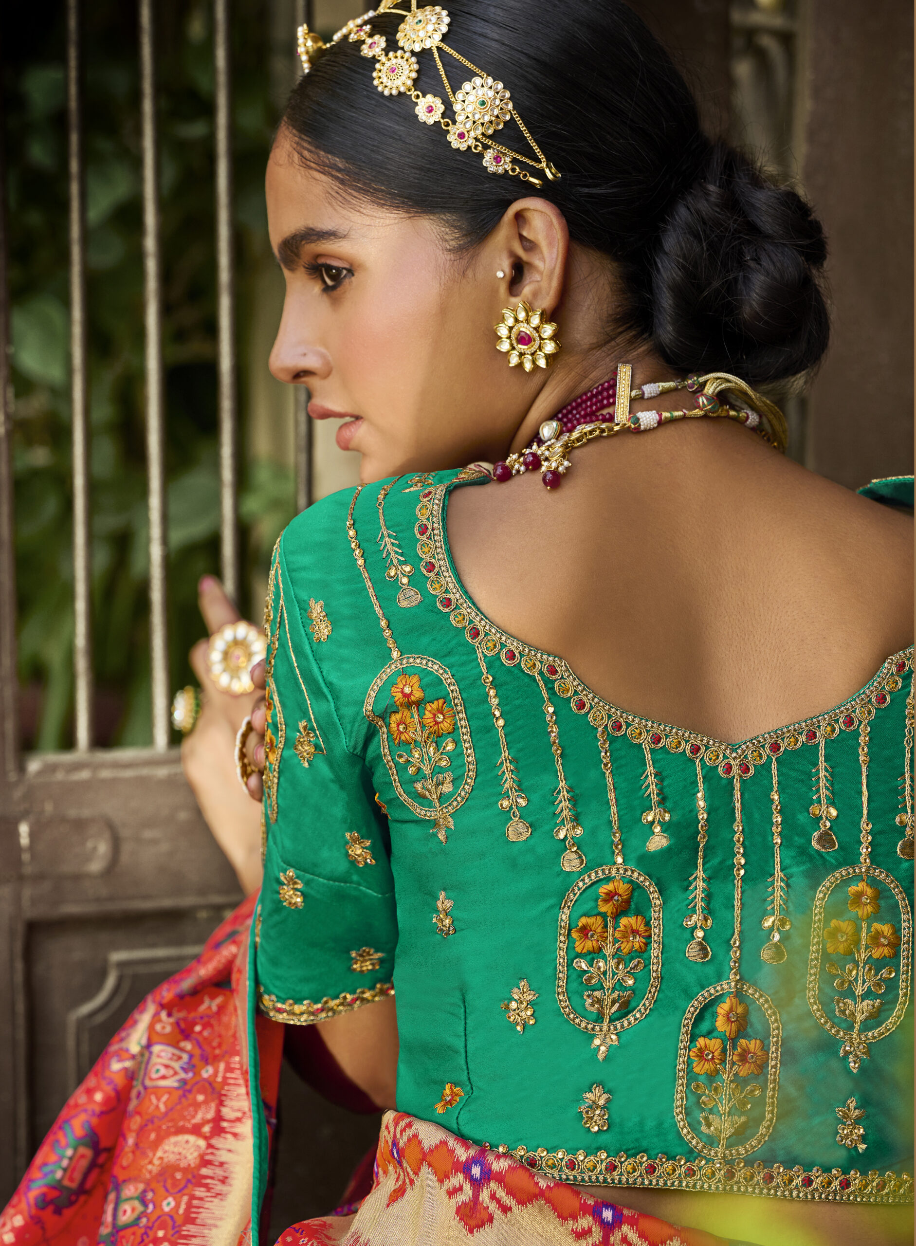 Heavy Saree with Blouse Designs Photos
