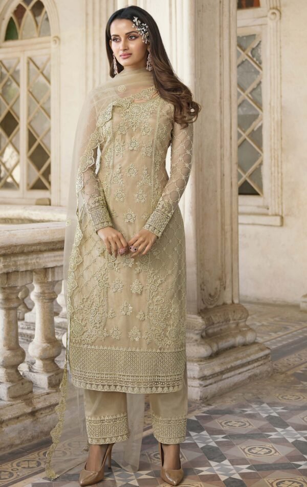 Party Wear Punjabi Suit Design Olive Colour| Salwar kameez Net