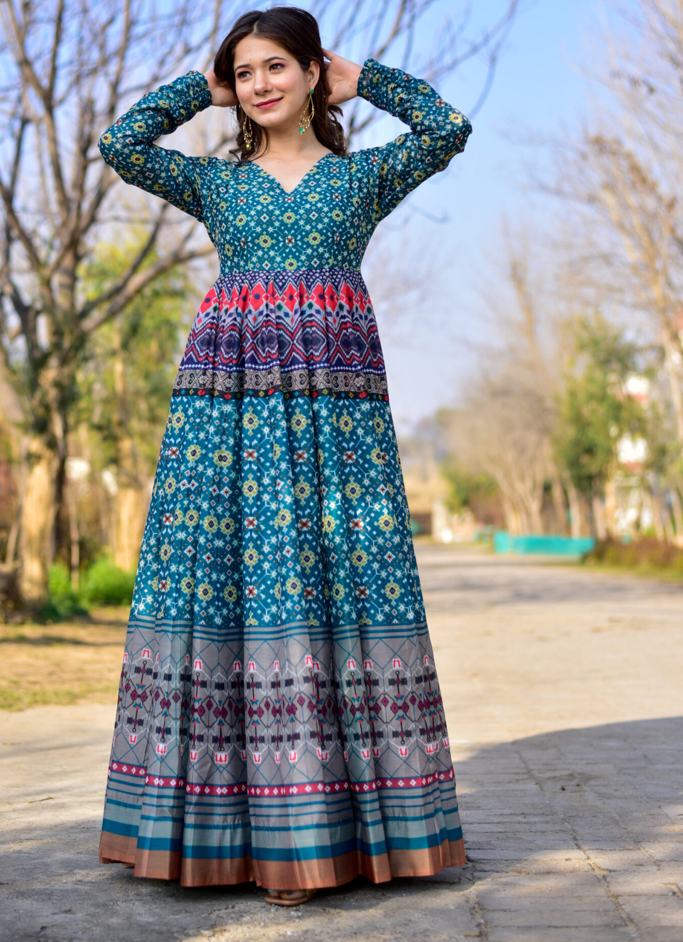 Floor Length Anarkali Suit Gown Design New|Kurti Sharara with Dupatta