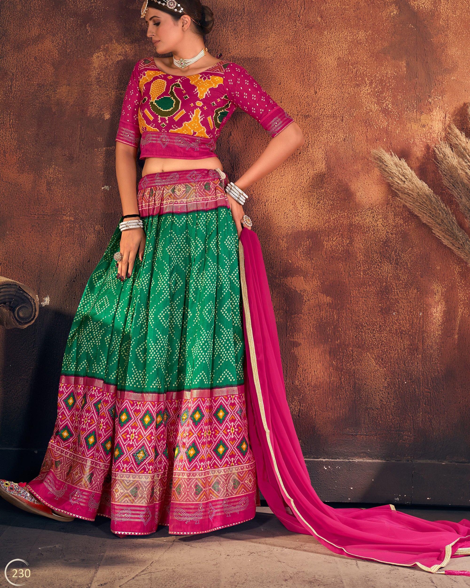Buy Mansi Fashion Women's Embroidered Silk Ethnic Wear Semi-stitched  Rajasthani Rajputi Poshak Lehenga Choli With Dupatta Set |SJJ-14|Yellow-01  at Amazon.in