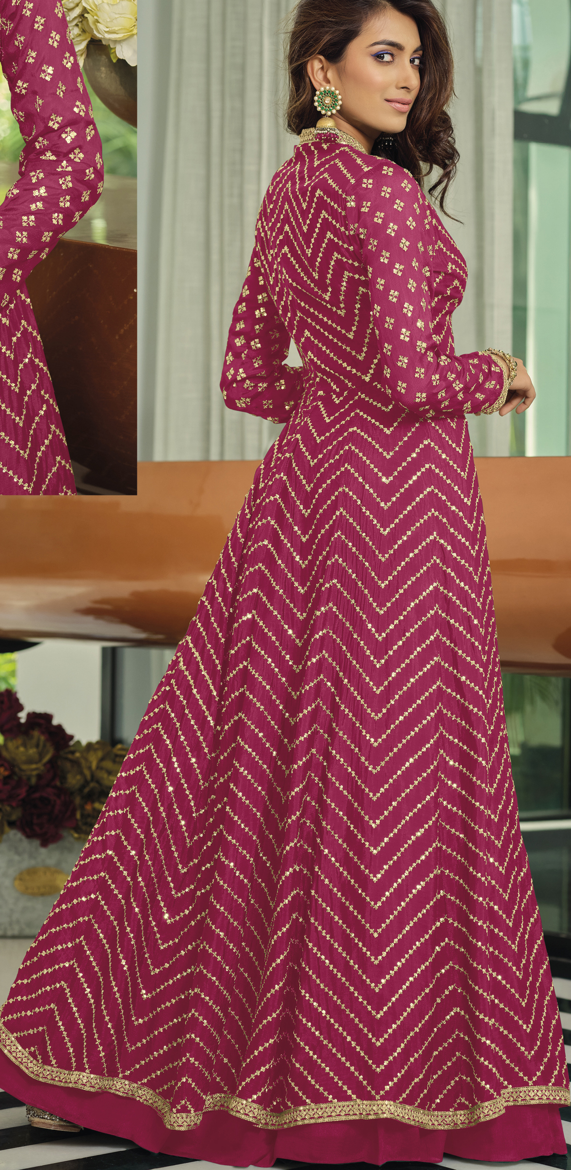modern blouse designs for lehenga with jacket -8435101920 | Heenastyle