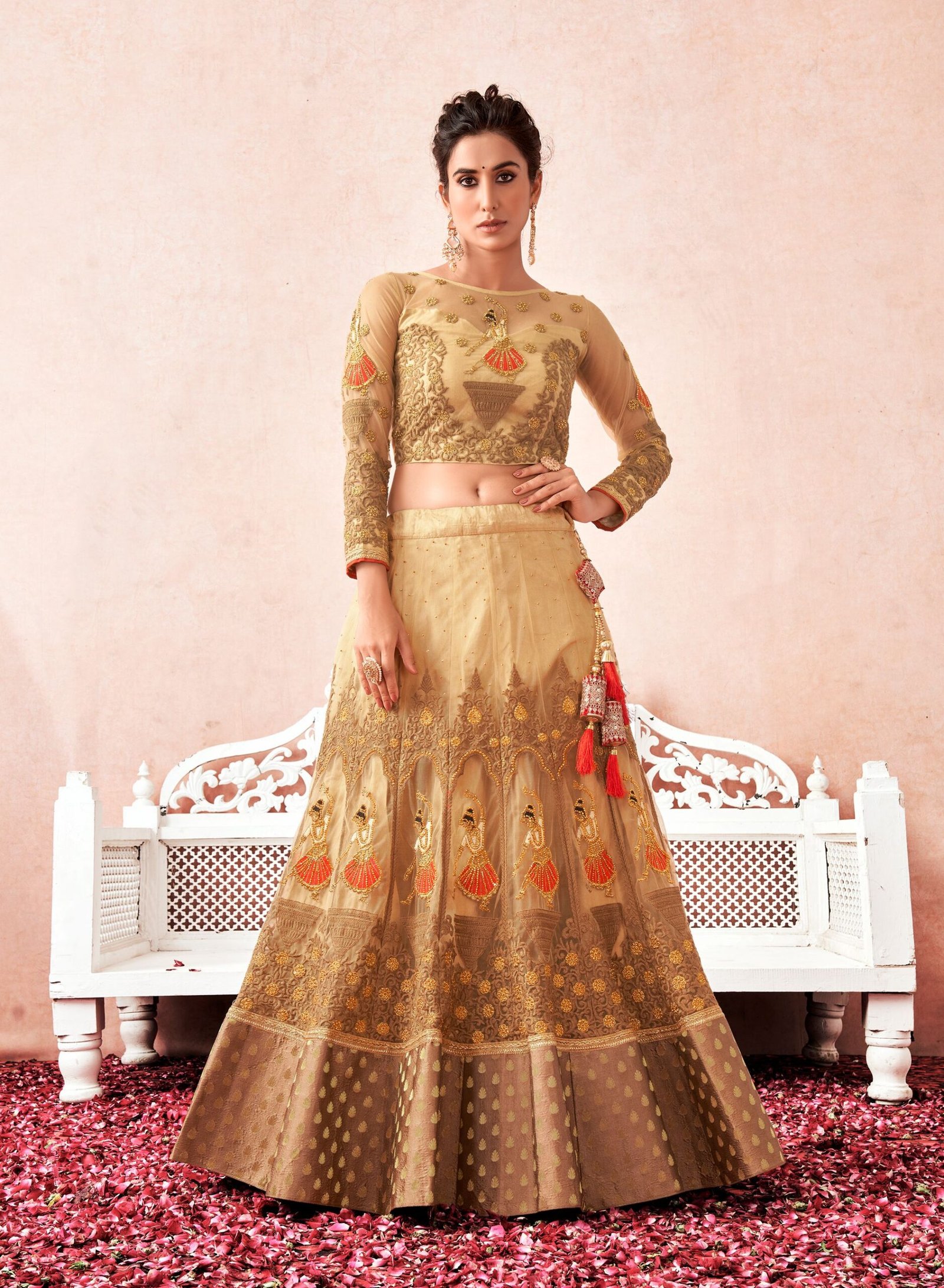 Wedding Chura Saree Bridal Lehenga Choli Traditional - Buy Wedding Chura  Saree Bridal Lehenga Choli Traditional online in India