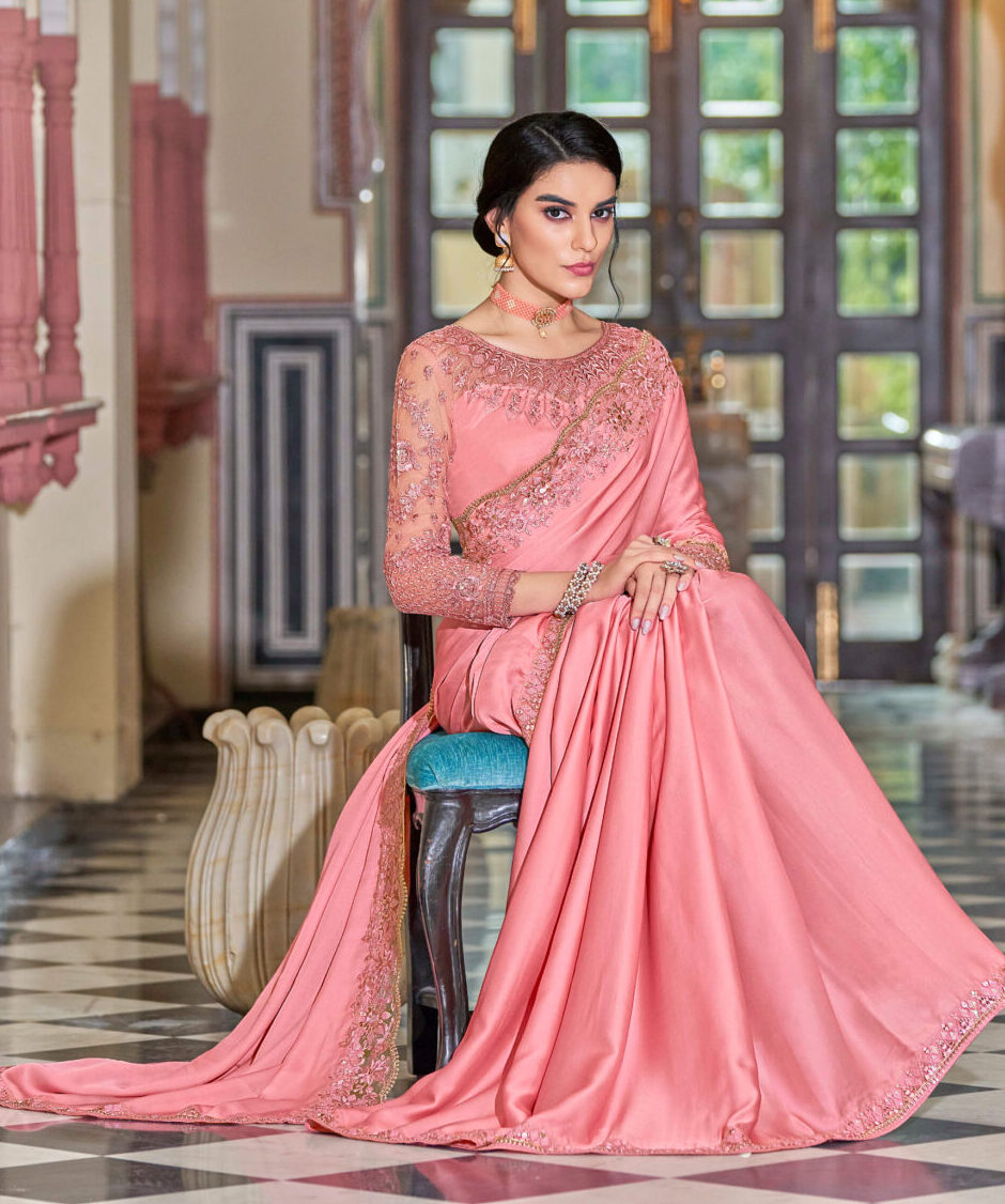 Fashion & Style: Indian Sarees Designs-Bridal-Wedding Saree-Embroidered Sari