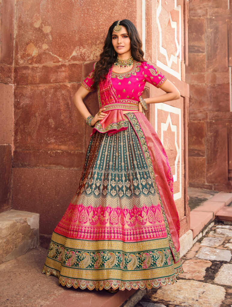 These trendy lehenga dupatta draping styles will help you create different  looks with just one outfit!😍 Mua:… | Instagram