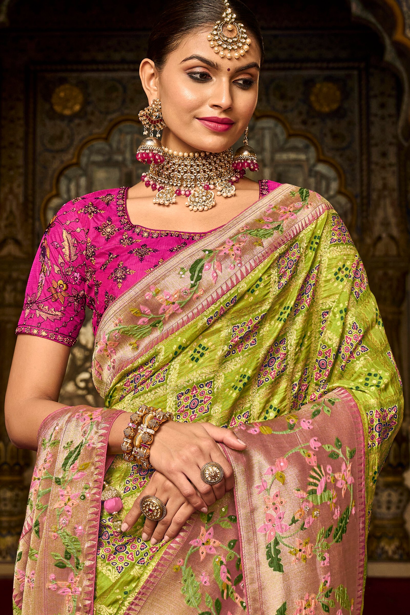 Contrast shop wedding sarees