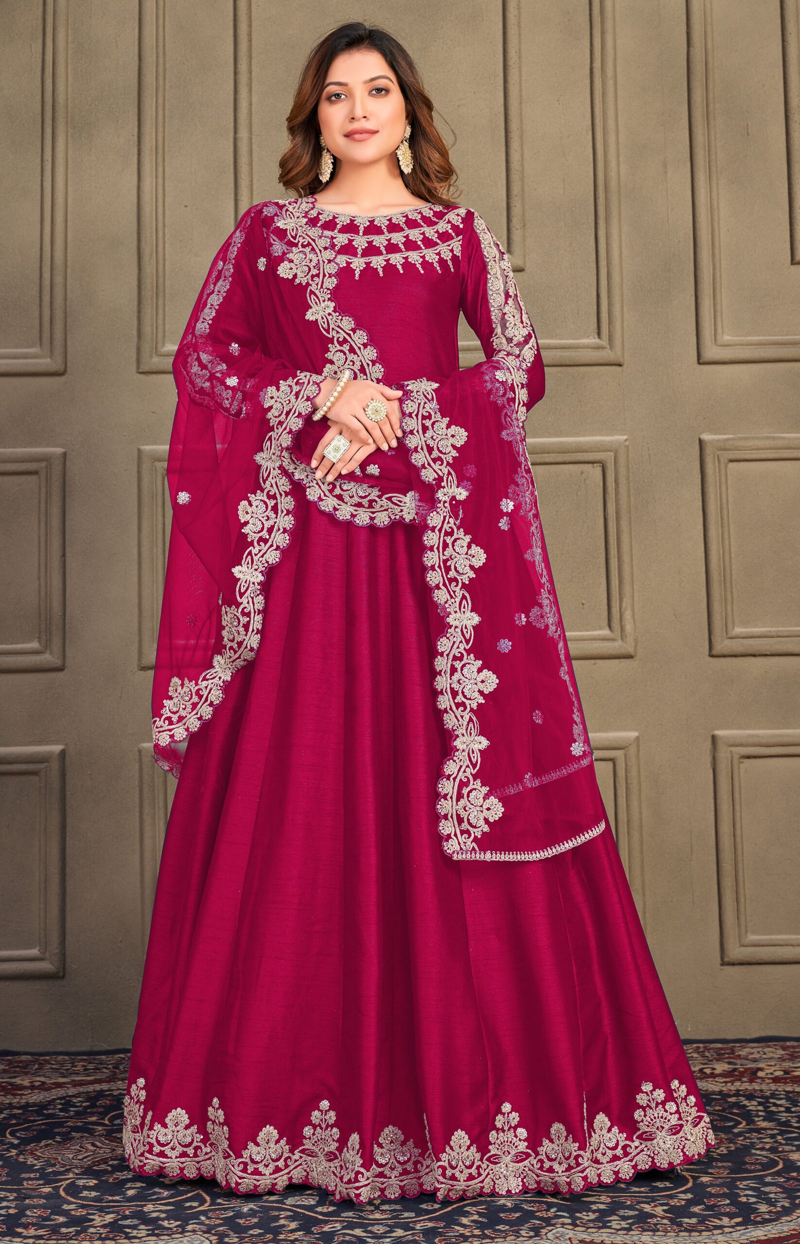 red-gown-for-wedding-reception