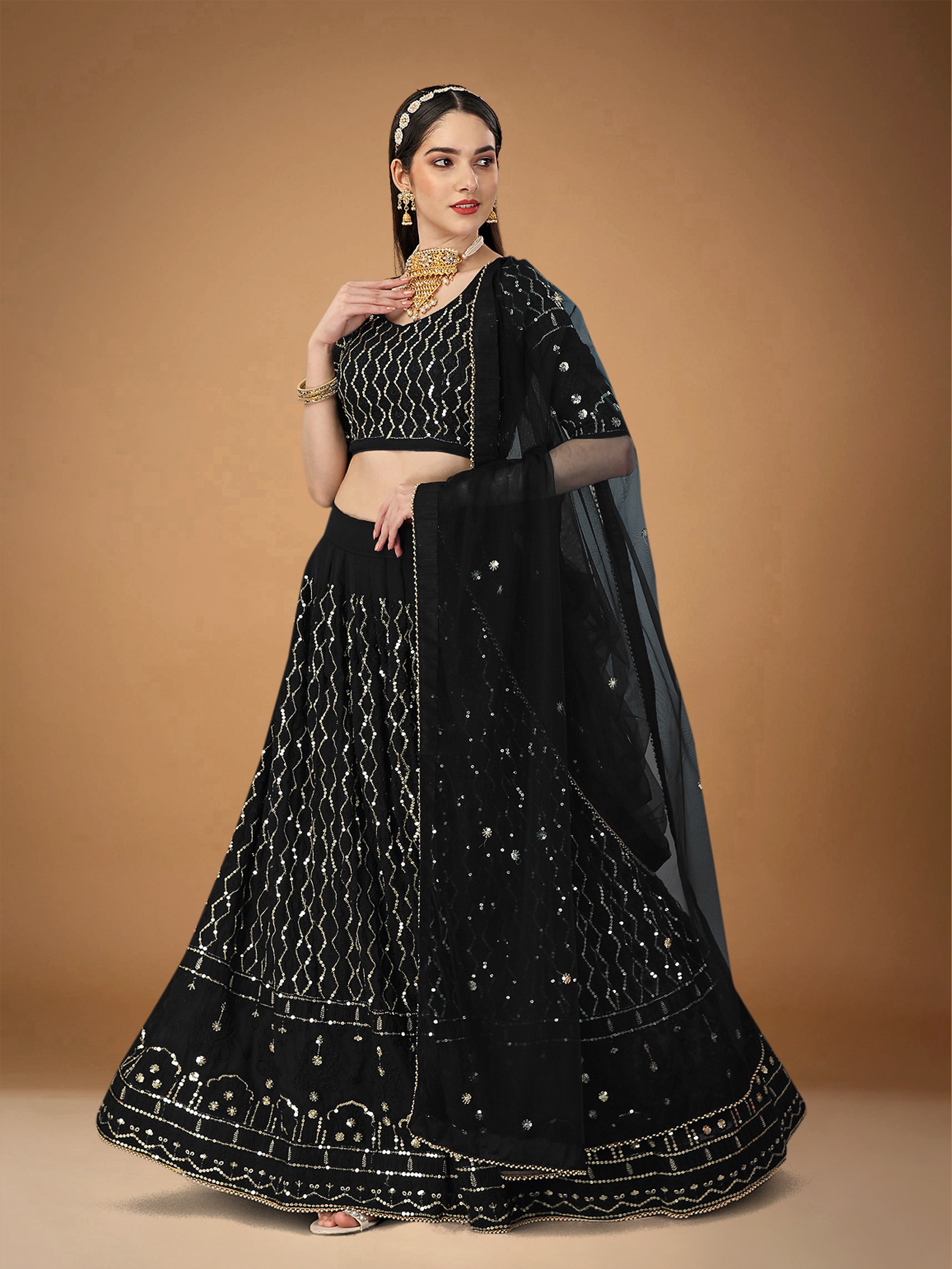 Party Wear Embroidery NEW DESIGNER HEAVY NET LEHENGA CHOLI, Dry Cleaning at  Rs 1999 in Surat