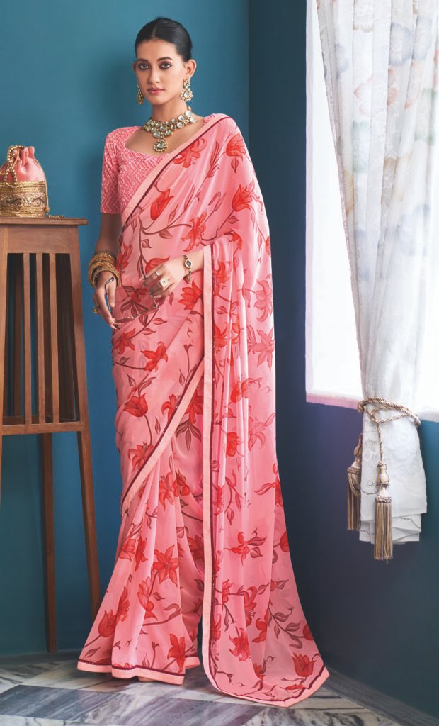 Chiffon Daily Wear Sarees, Feature : Attractive Designs, Comfortable, Quick  Dry, Pattern : Printed at Best Price in Namakkal