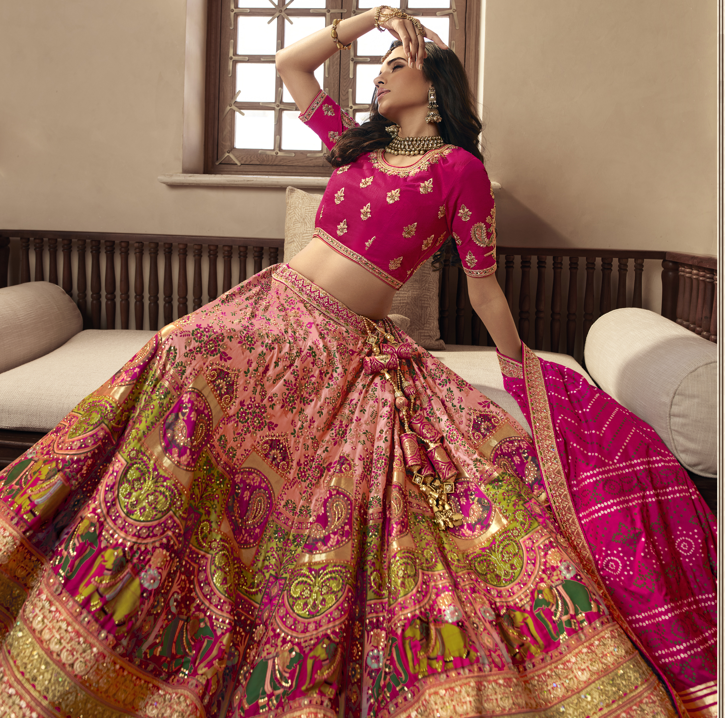 Georgette Stitched Designer Trending Wedding Wear Lahengha Latest Lahengha  Fashion Wear, Size: Free Size, With Dupatta at Rs 1995 in Surat