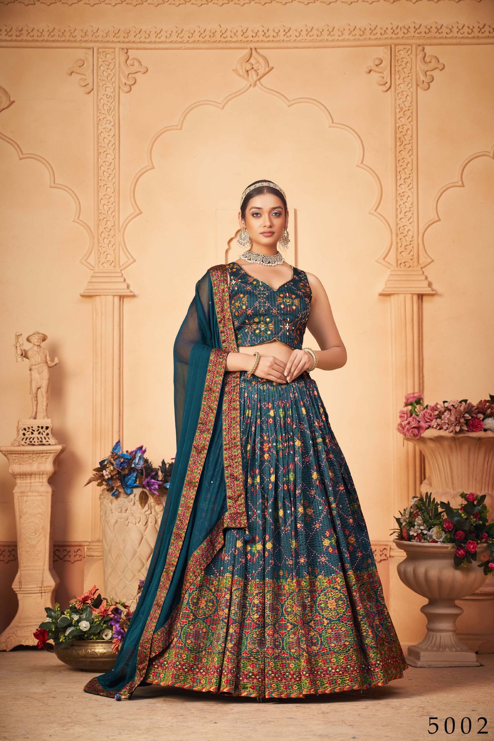 Buy online Women Green Semi-stitched Lehenga Choli With Dupatta from ethnic  wear for Women by Anara for ₹1249 at 81% off | 2024 Limeroad.com