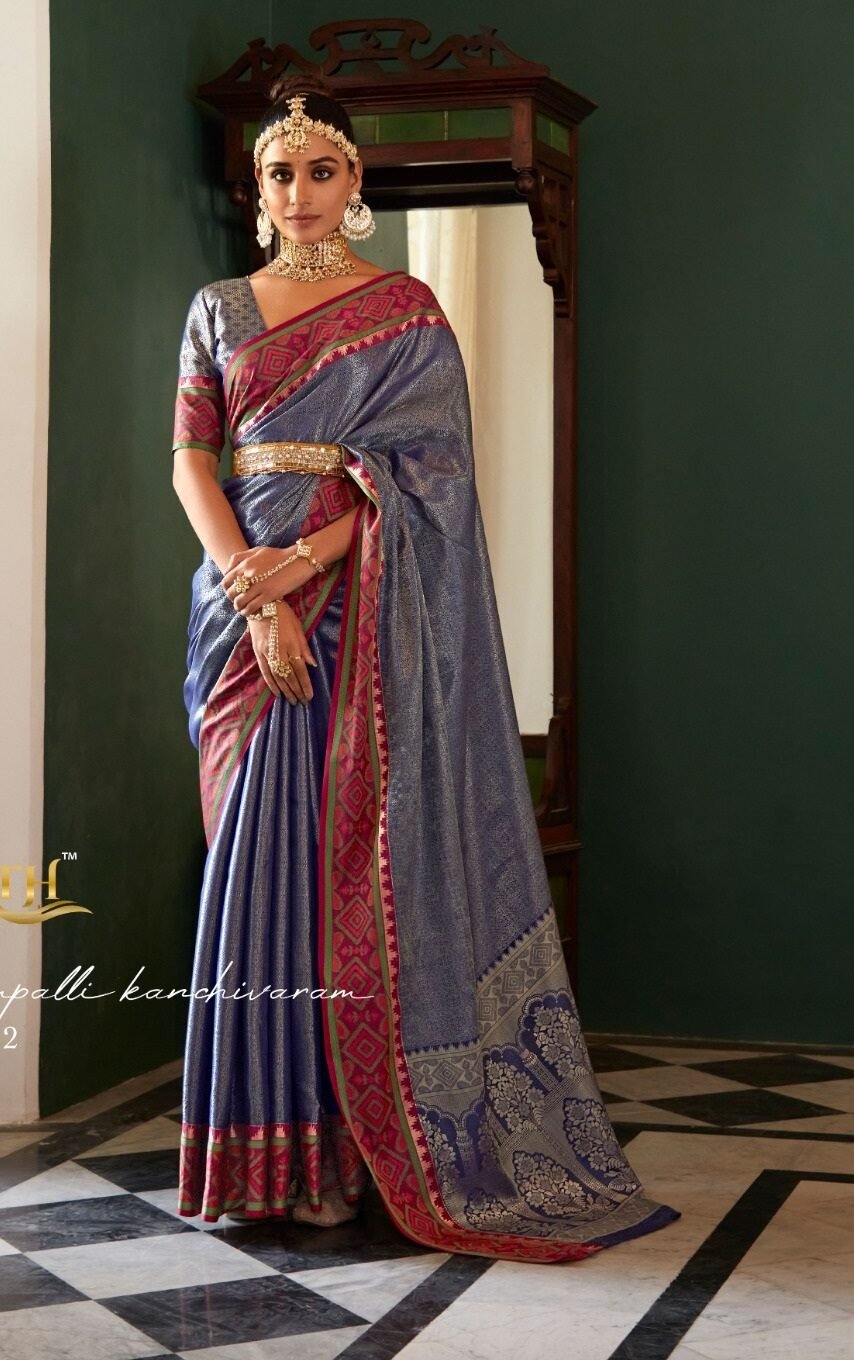 Pink pure Kanjivaram sarees Online india dvz0001394 - dvanza.com saree