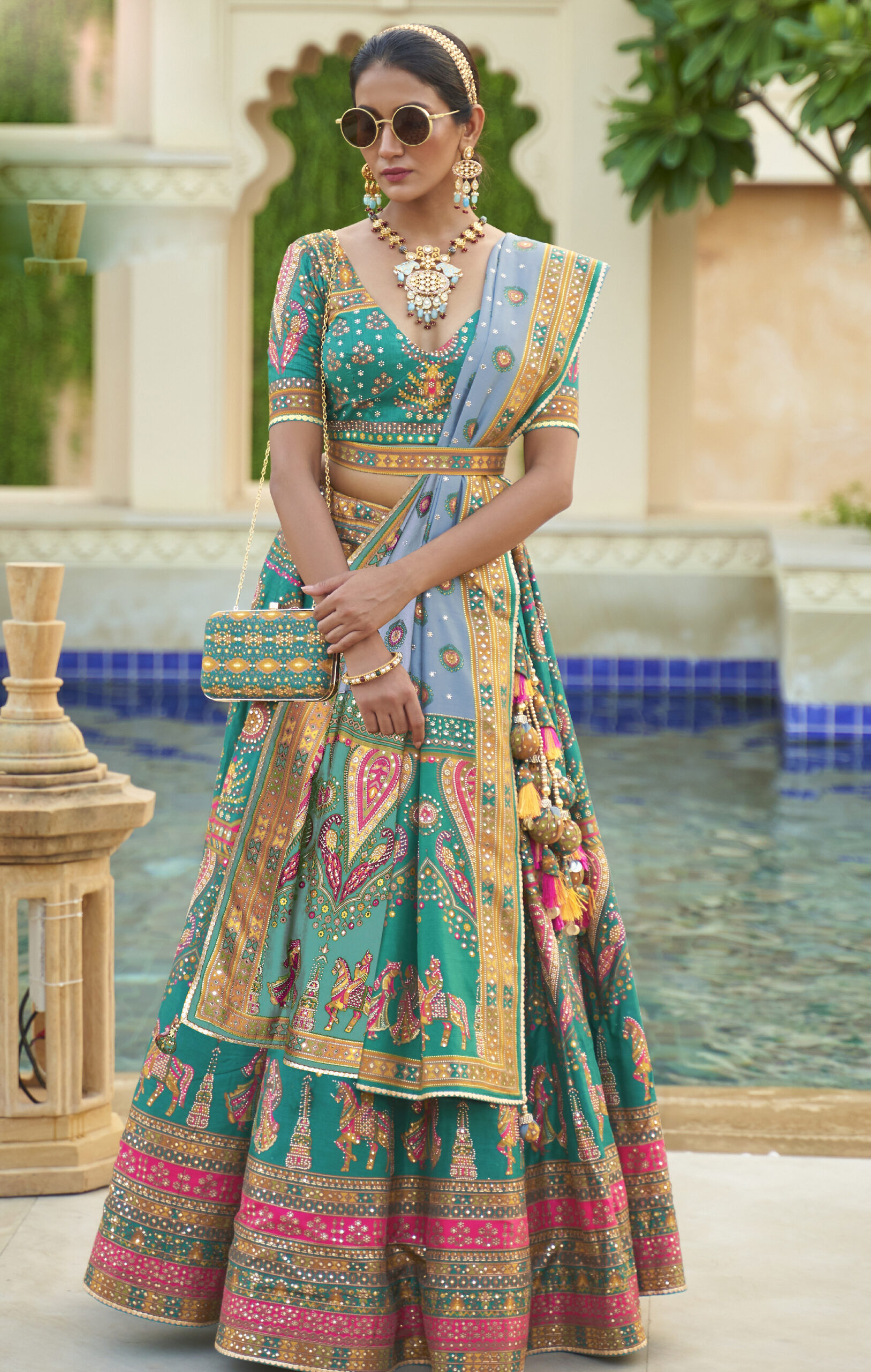 Designer Banares Silk Lehenga | Wedding Outfit | Bridal Wear