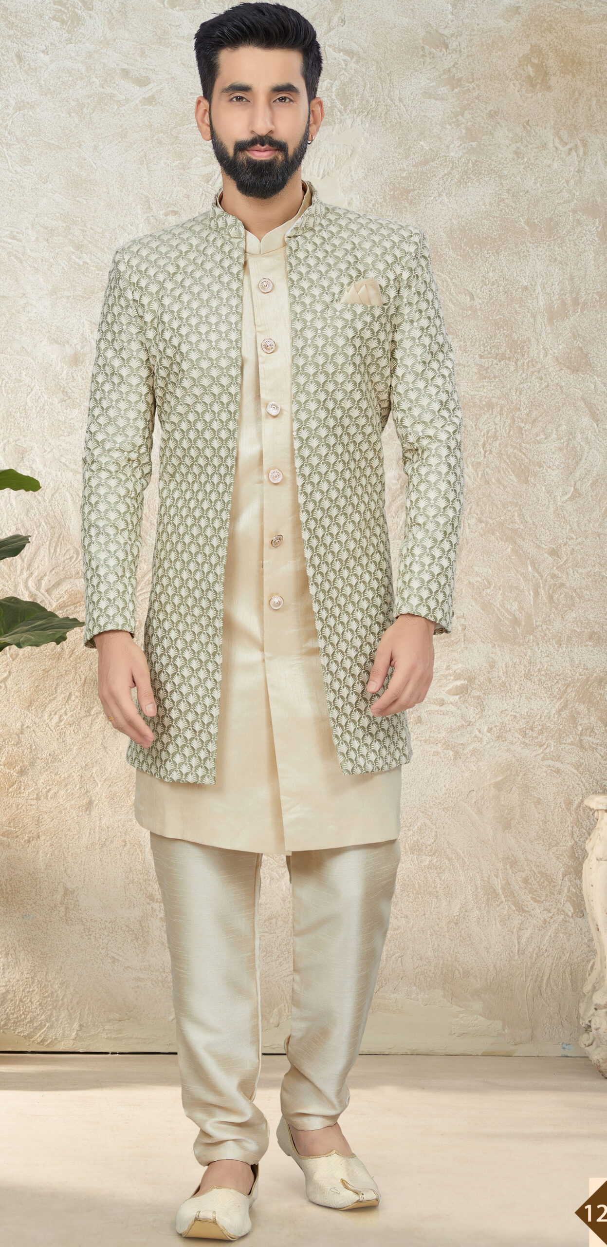Pastel kurta pyjama with mirrorwork that will turn heads! | Wedding dresses  men indian, Wedding kurta for men, Indian wedding clothes for men