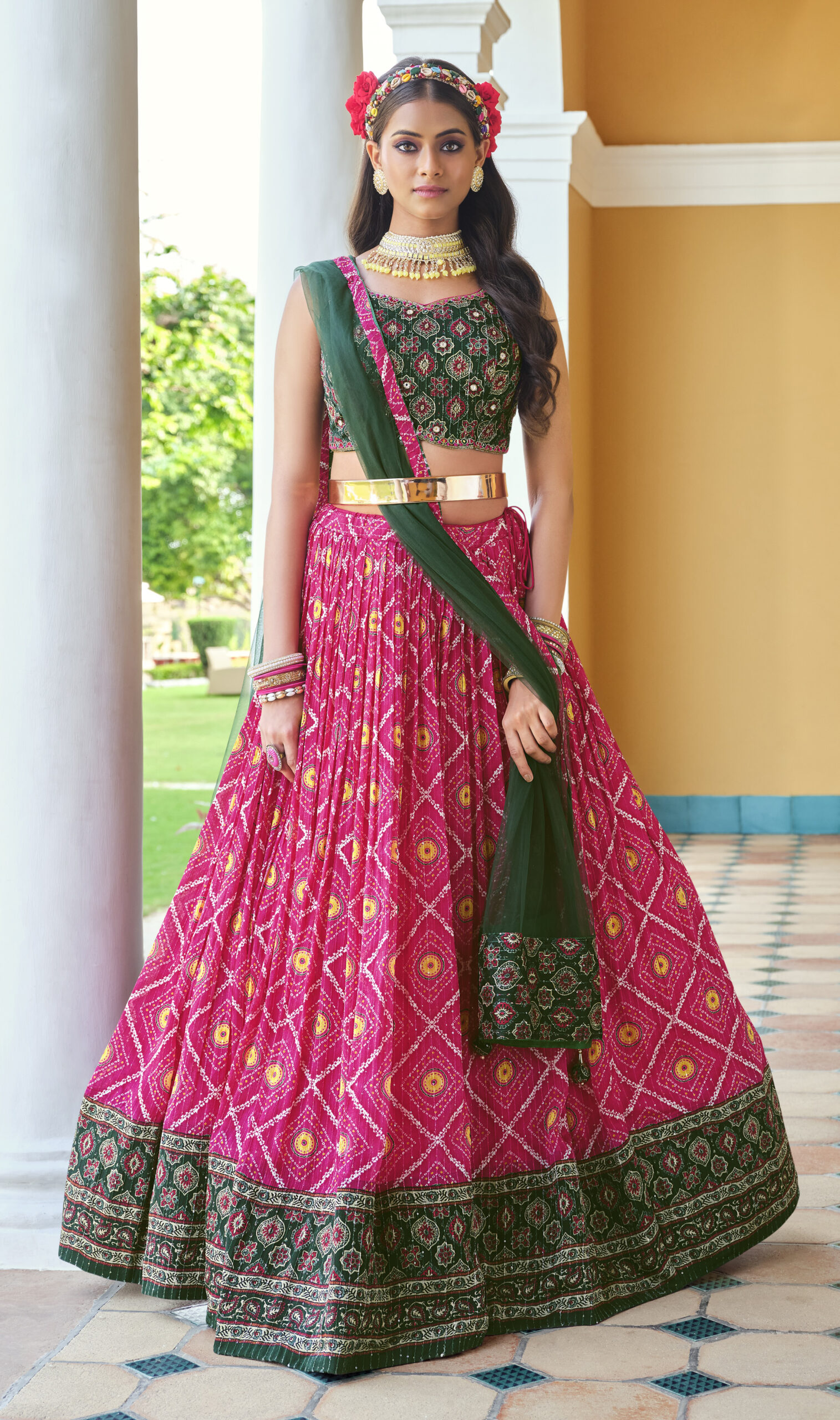 Shaded Rani Colour Bridal Heritage Premium 2 Alizeh New Latest Designer  Exclusive Net With Silk Lehenga Choli Collection 1064 - The Ethnic World