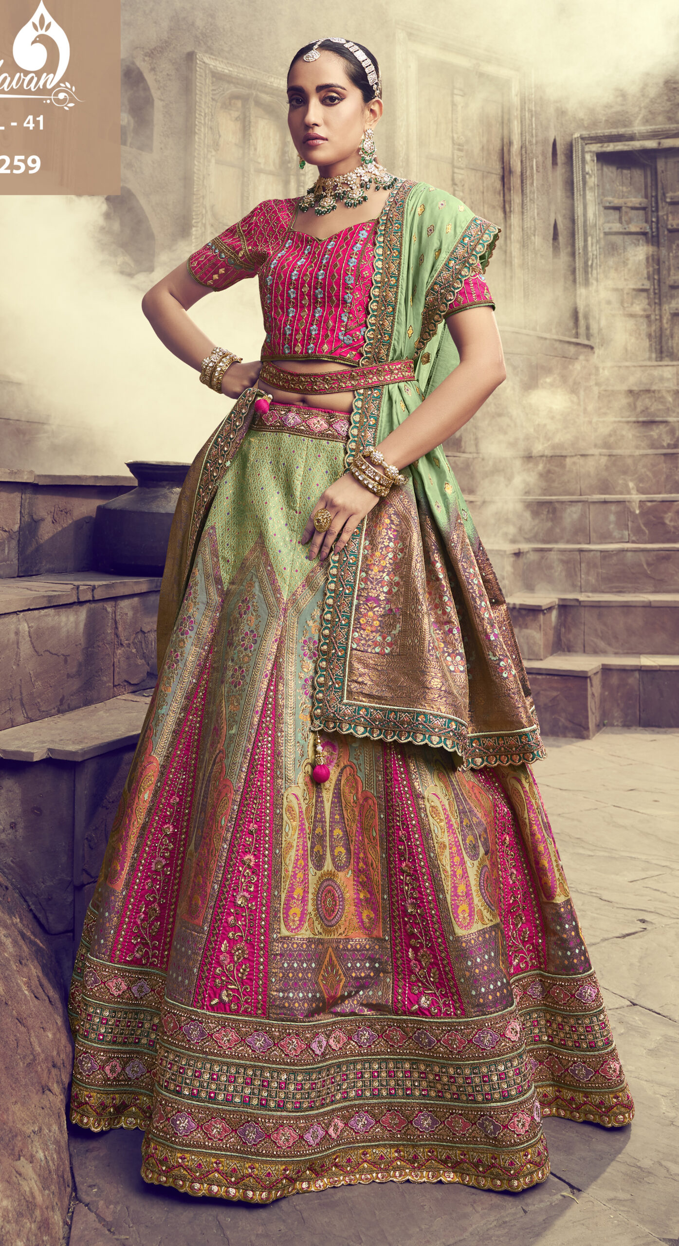 Gajri Red Colored Silk Lehenga Choli | Get The Best Of Ethnic Wear Now At  Your Doorstep. Shop From Our Wide Collection of Lehenga, Partywear And  Sarees, Salwar Suits, Kurti and Much