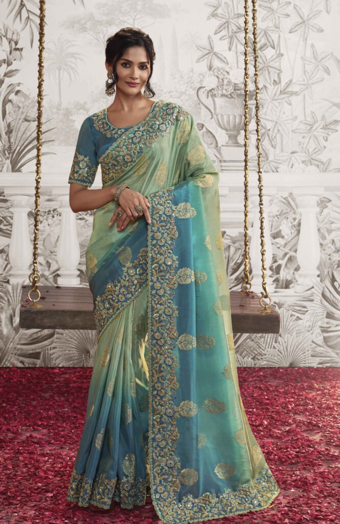 Blue Sarees | Blue Color Saree Collection – BharatSthali