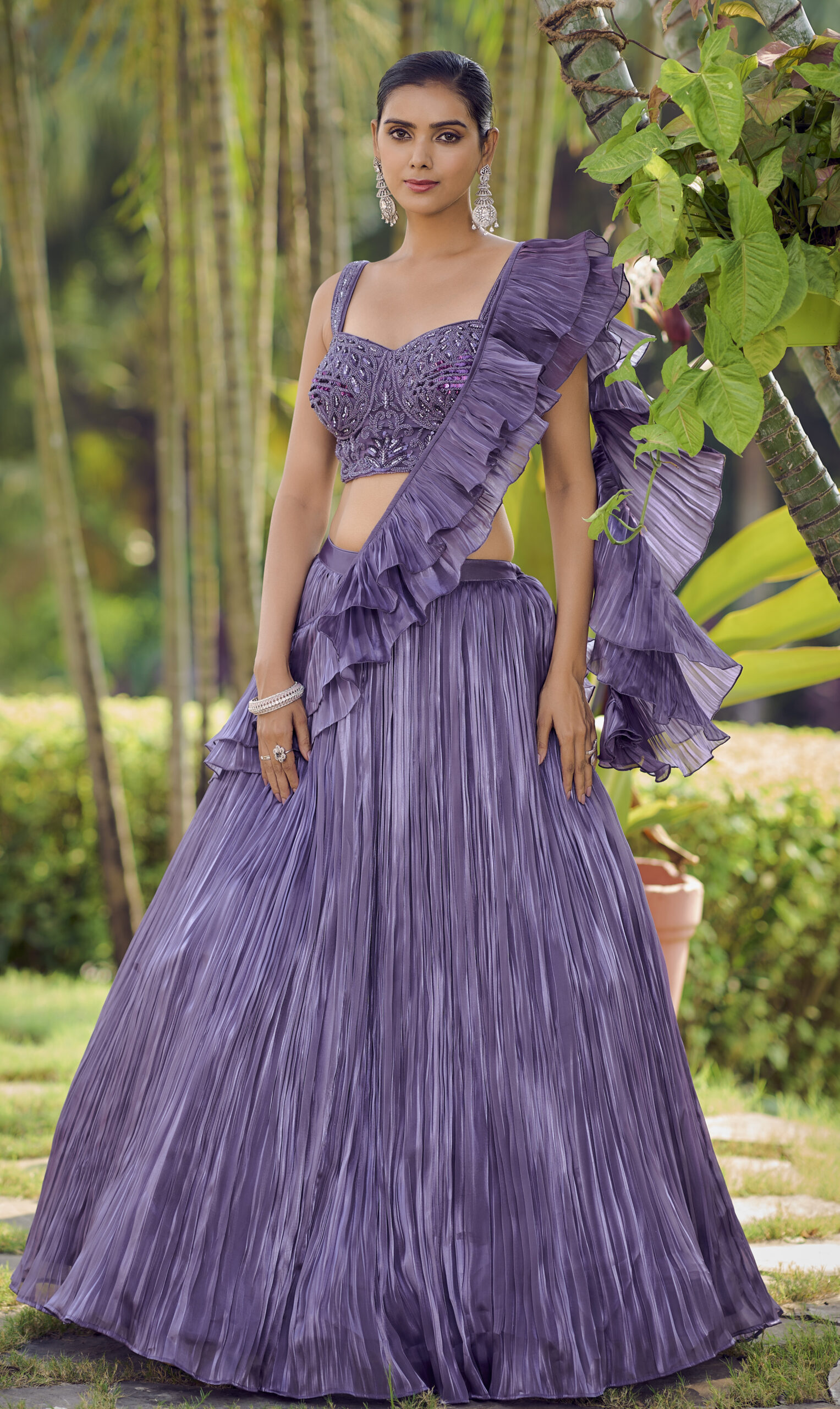 Teal Trendy Lehenga Dress Online at Best Price - Rutbaa