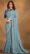 Crepe Georgette Silk Latest Designer Party Wear Sare Sky Blue Colour