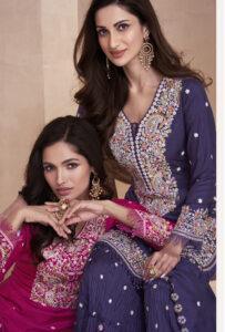 Dola Silk Punjabi Sharara Suit Design