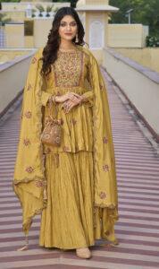 Haldi Ceremony Dress Yellow Sharara Dress New Design