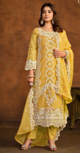 Haldi Ceremony Dress for Ladies Yellow Salwar Suits