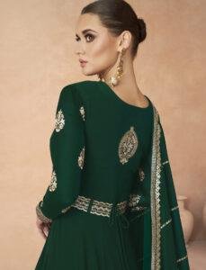 Long Anarkali Dress with Dupatta for Wedding