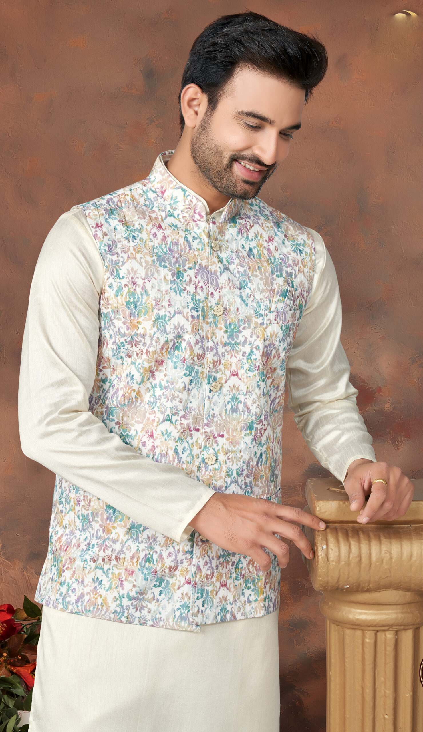 Beige Solid Nehru Jacket | Designer suits for men, Nehru jacket for men,  Mens fashion suits