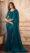 Peacock Blue Designer Party Wear Saree with Designer Blouse