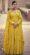 Haldi Dress for Bride 2024 Yellow Gown Dress