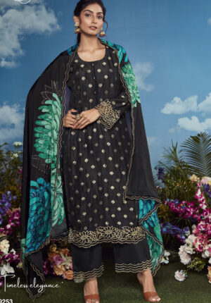 Indian Designer Party Wear Suits for Female Black Salwar Kameez