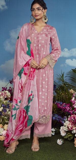 Indian Designer Party Wear Suits for Female Pink Salwar Suits