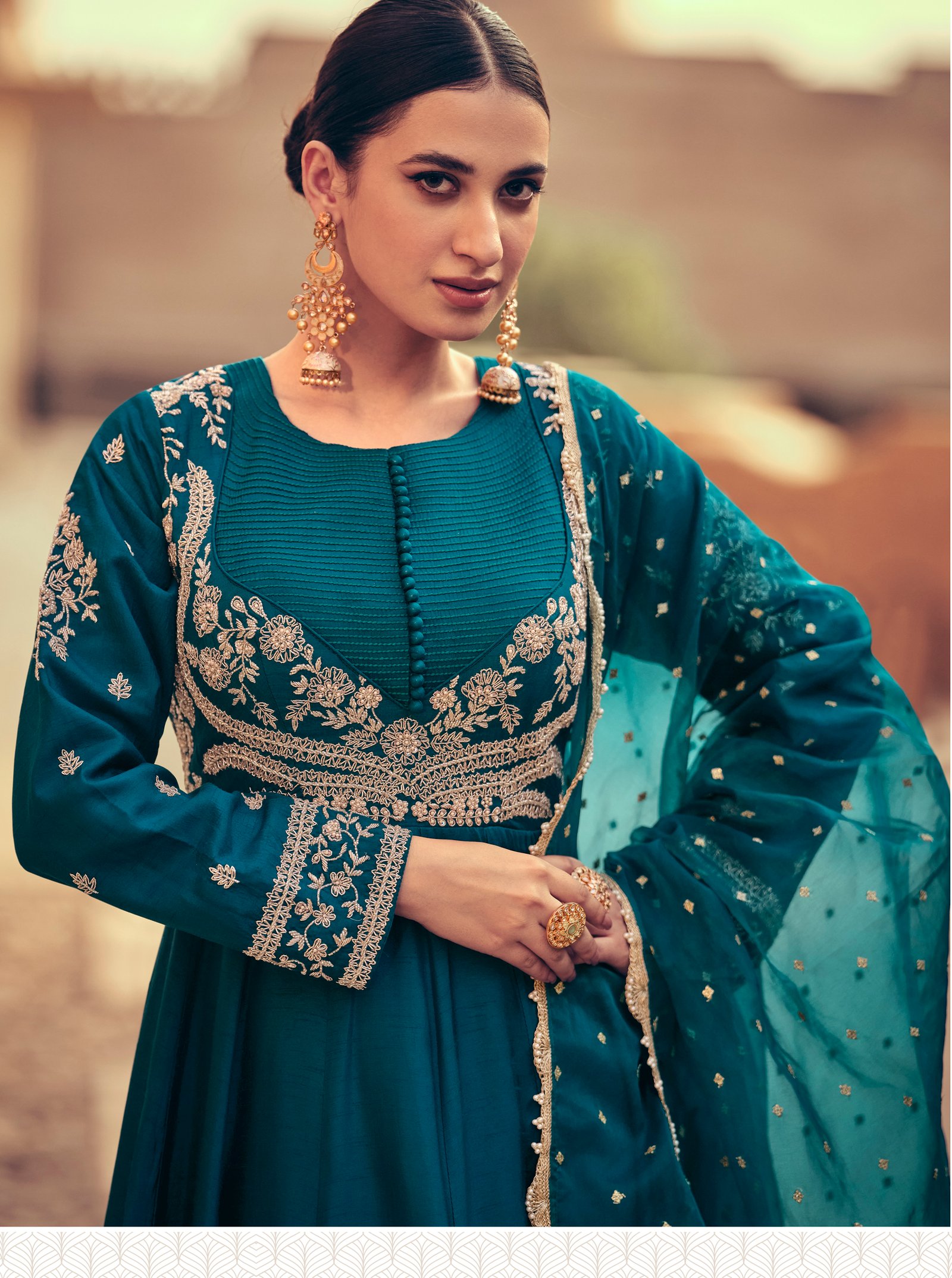 Indo Western Gown for Reception Dress 2024