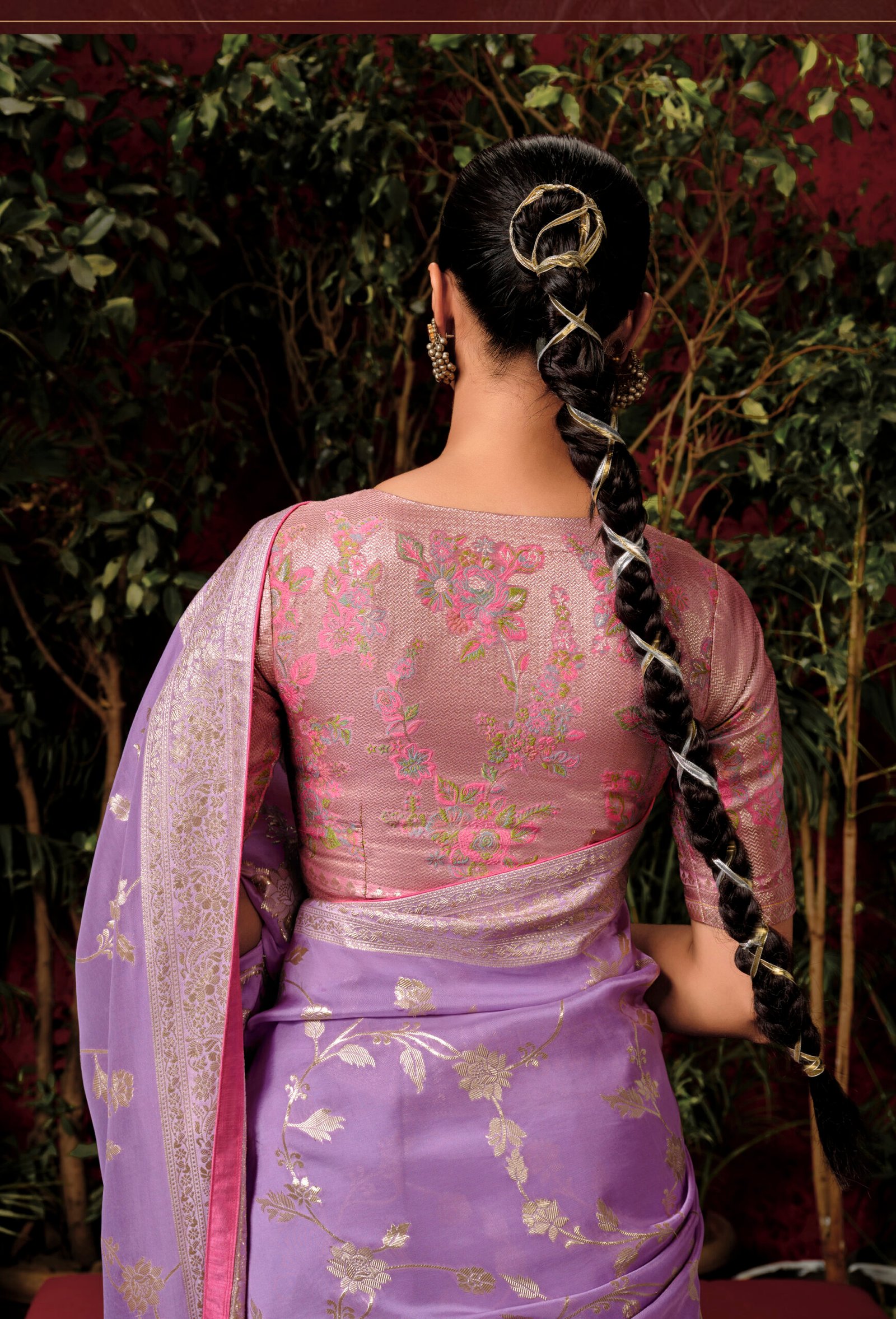 Soft Silk Sarees for Wedding Periwinkle Saree Dola Silk Zari Weave