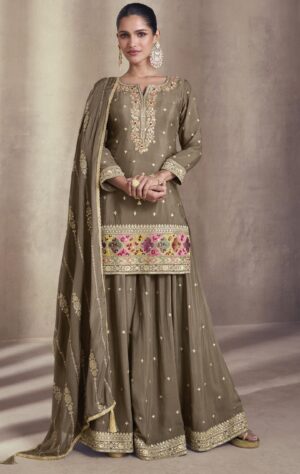 Wedding Sharara Dress with Price Mehendi Colour Sharara Suit