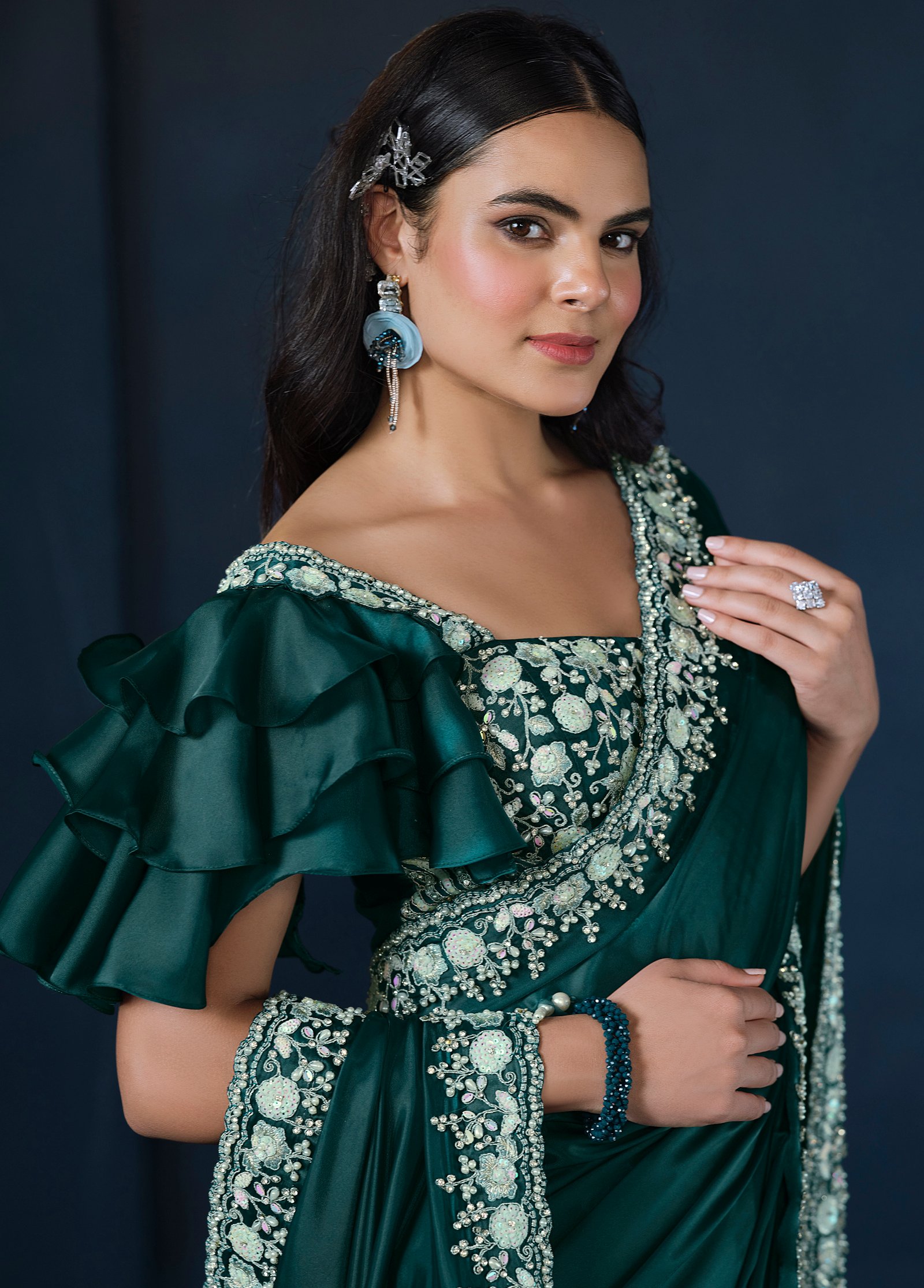 Designer Saree for Brothers Wedding with Price India