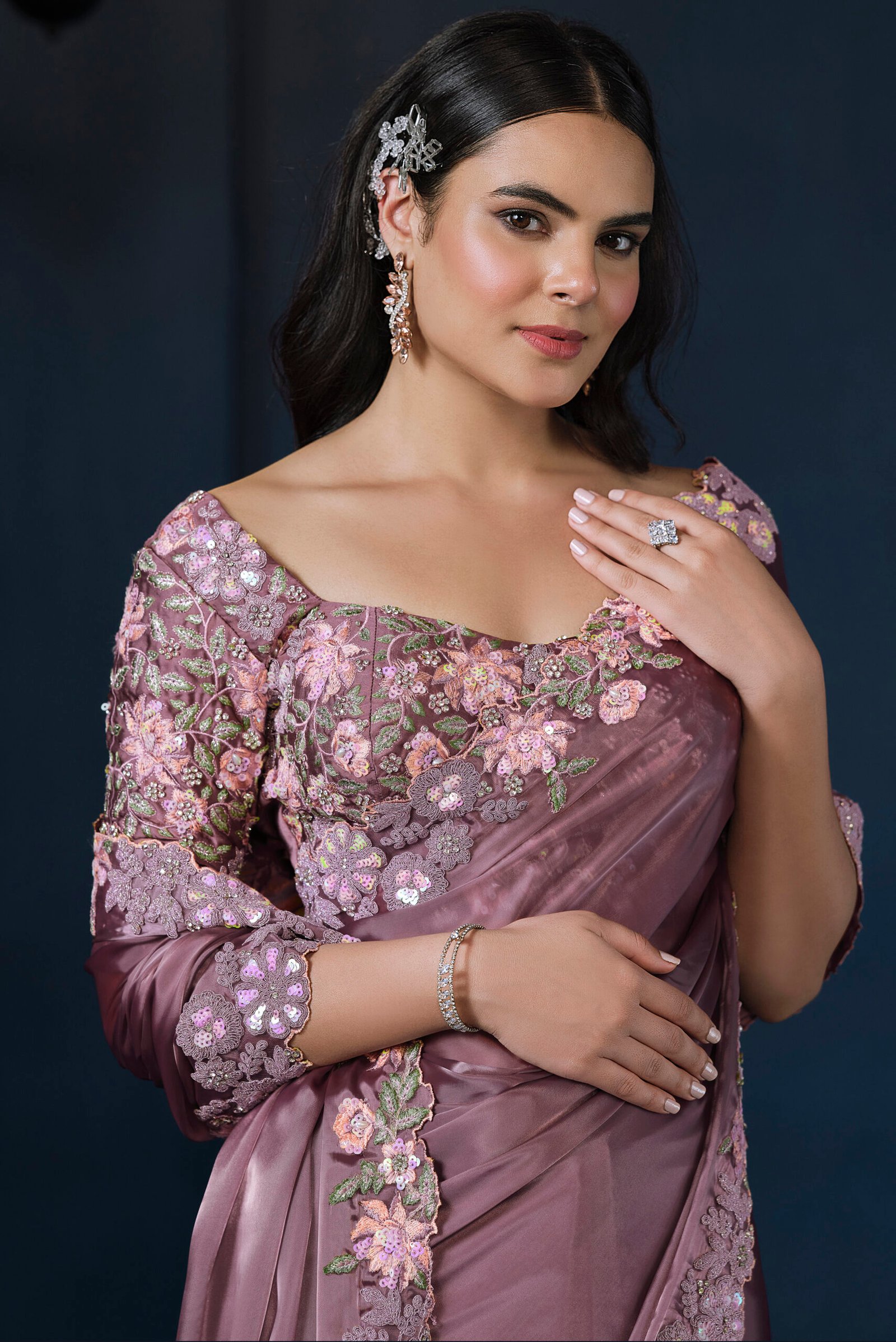 Designer Saree for Brothers Wedding with Price