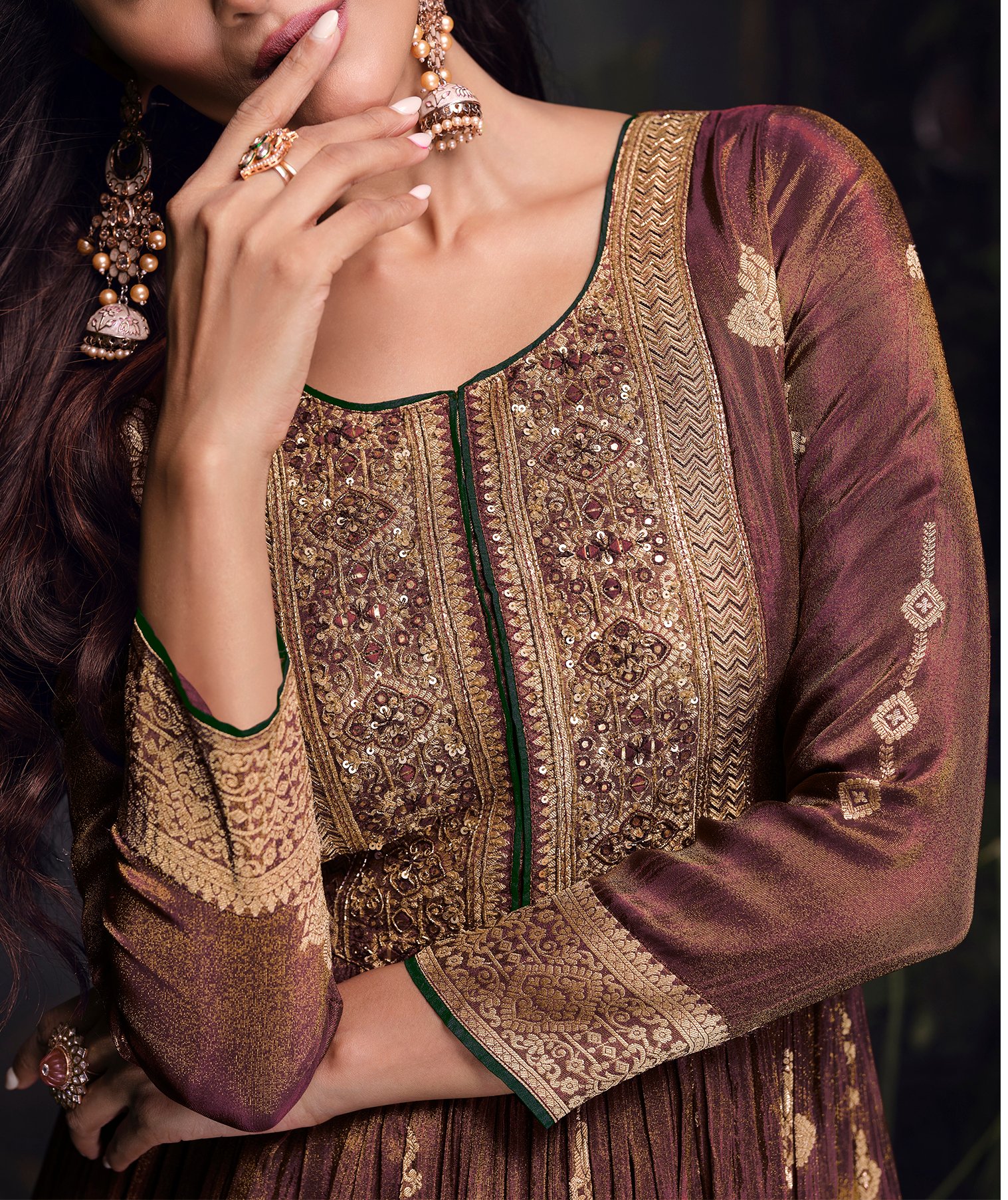 Full Sleeves Gowns for Party