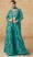 Gown with Shrug for wedding Green Color Gown