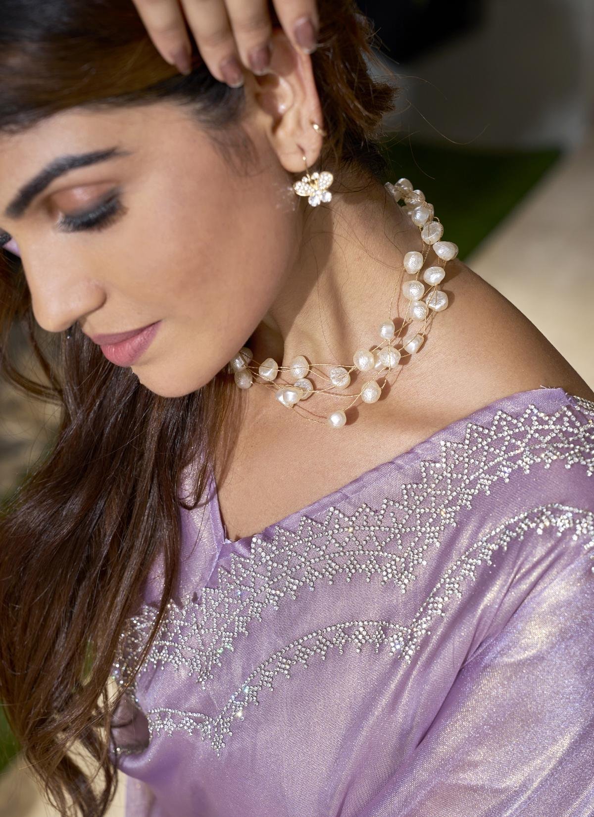 Party Wear Purple Saree Blouse Designs New