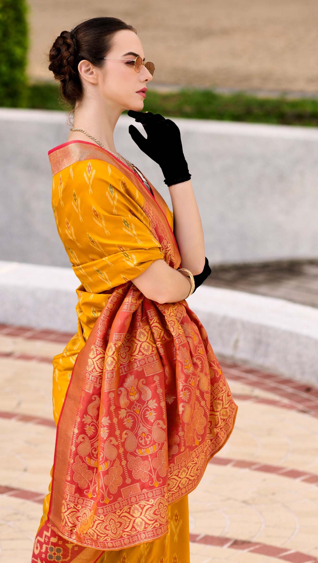 Pattu Latest Wedding Sarees Collection Yellow Saree