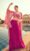 Shrug Indo Western Party Wear Crop Top Lehenga Hot Pink